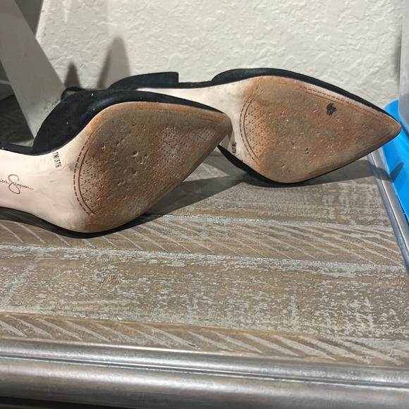 👟👠Jessica Simpson high heels black  shoes size 7M used sign of wearing out - Picture 13 of 15